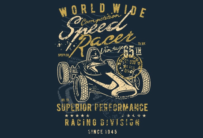 Speed Racer Vintage t shirt design png - Buy t-shirt designs