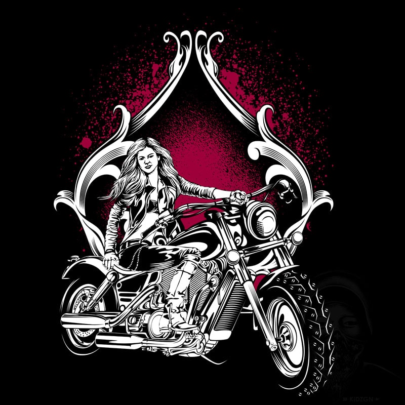 Biker Doll buy t shirt design