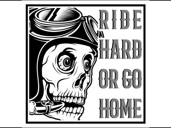 Skull cafe racer t shirt design png