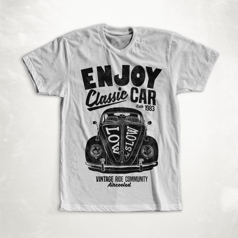Enjoy Classic Car t shirt design to buy - Buy t-shirt designs