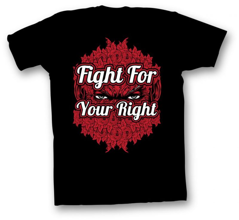 Fight For Your Right t shirt designs for merch teespring and printful