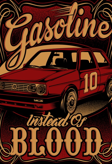 gasoline and caffeine shirt