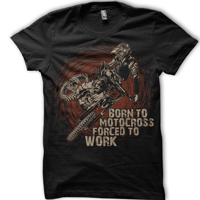 Born to motocross forced to work t shirt designs for teespring