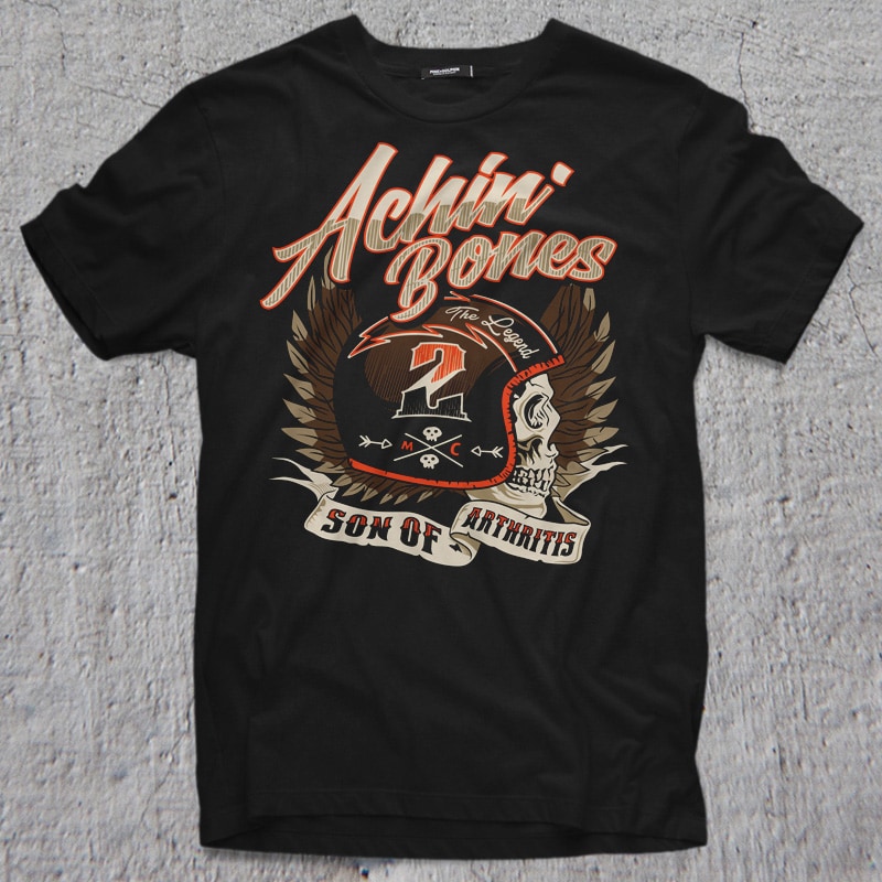 ACHIN BONE t shirt designs for sale