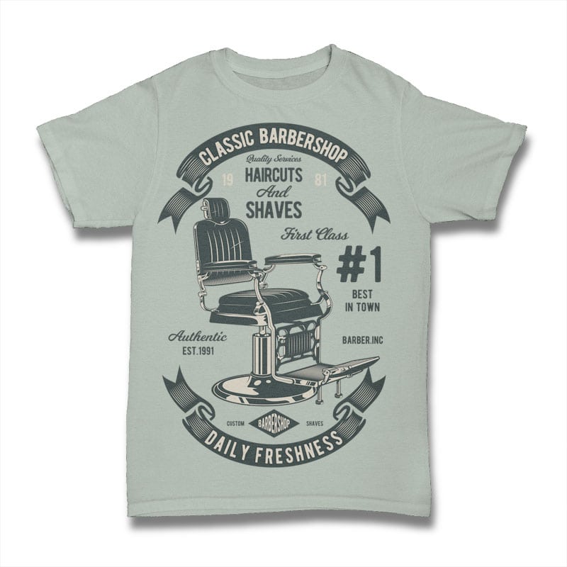 Barberchair tshirt factory