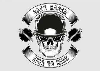 Cafe Racer Live to Ride buy t shirt design