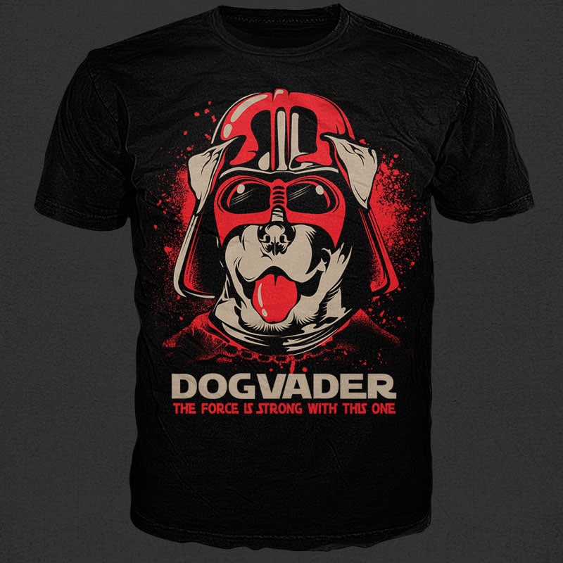 Dog vader commercial use t-shirt design - Buy t-shirt designs