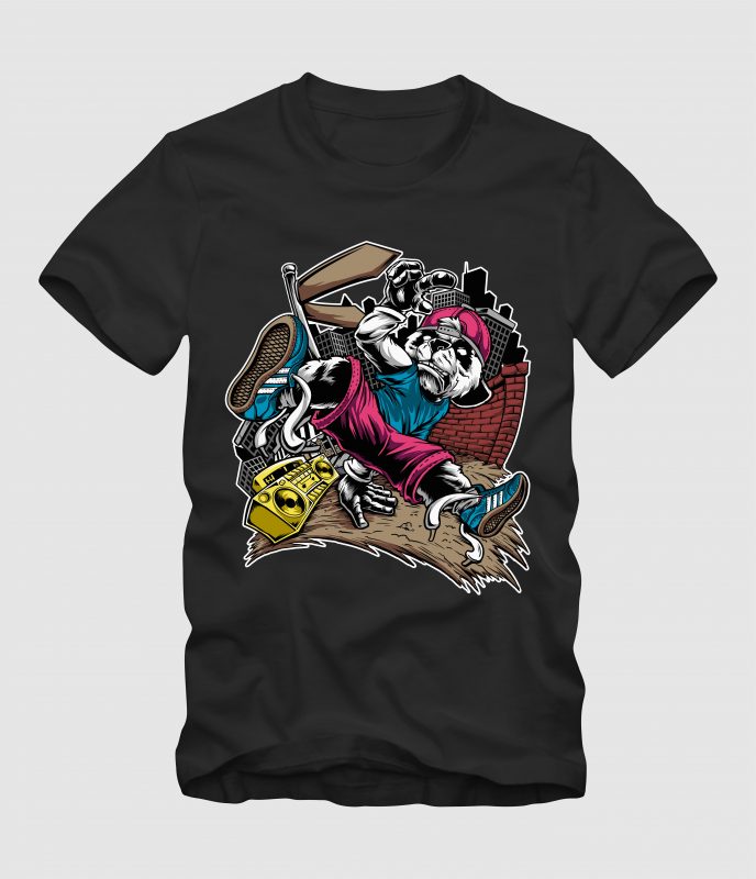 Panda Dancer t shirt designs for teespring