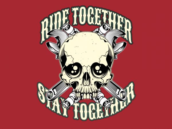 Ride together t shirt design for purchase