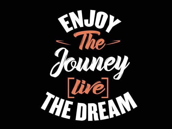 Enjoy The Journey vector t-shirt design - Buy t-shirt designs