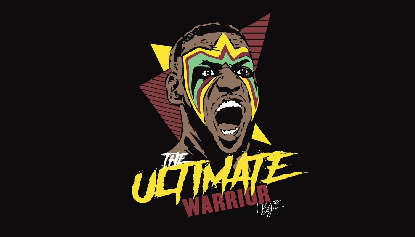 The Ultimate Warrior graphic t-shirt design - Buy t-shirt designs