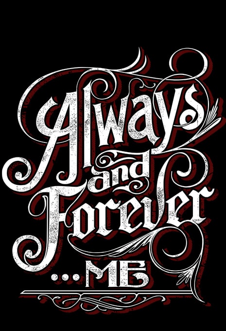 Always and forever Me vector shirt design - Buy t-shirt designs