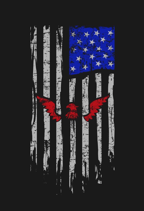 American Flag t-shirt design template - Buy t-shirt designs