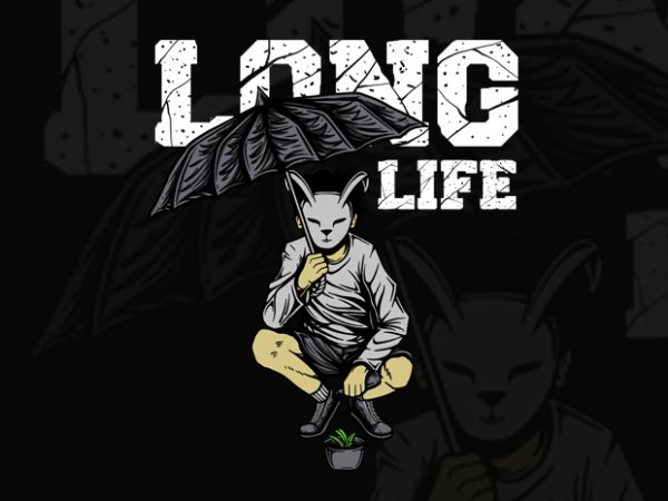 Long life t-shirt design