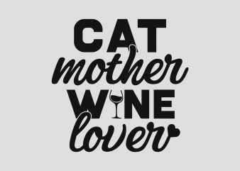 cat mother wine lover shirt