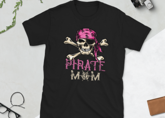 Pirate png – Pirate Mom t-shirt design for commercial use