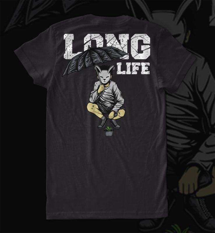 LONG LIFE T-SHIRT DESIGN t shirt designs for printify