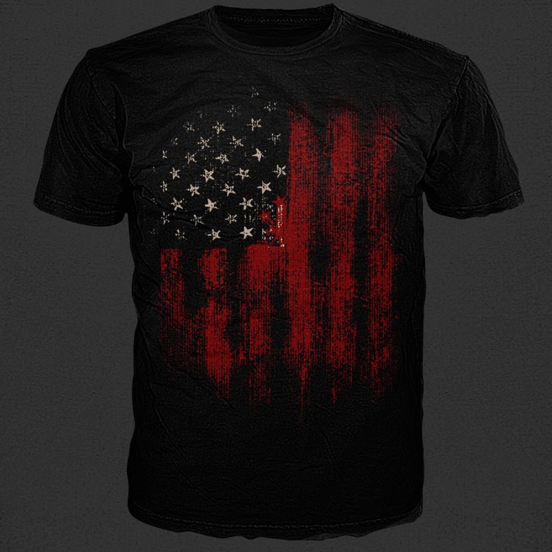 USA flag t shirt design for purchase - Buy t-shirt designs