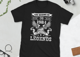 Birthday Tshirt Design – Age Month and Birth Year – 1979 40 Years Awesome