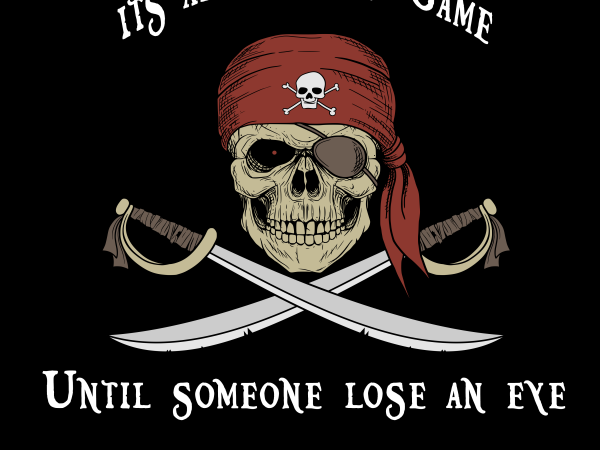 Instant Pirate T-shirt -SmartPrintsInk Designs