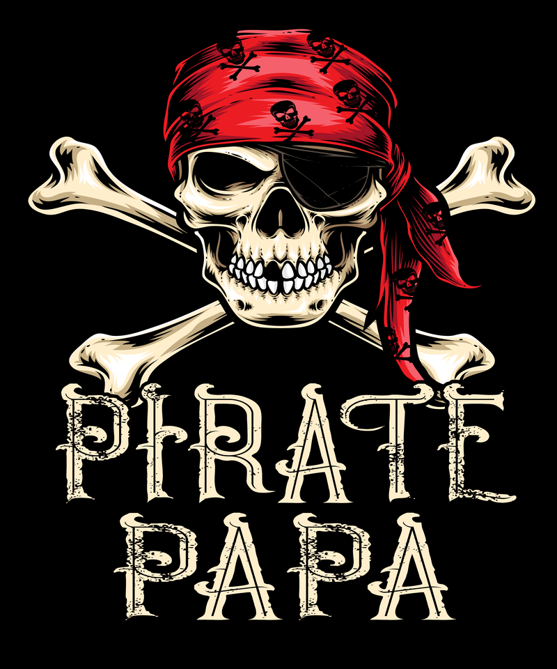 Pirate t-shirt design on transparent background PNG - Similar PNG