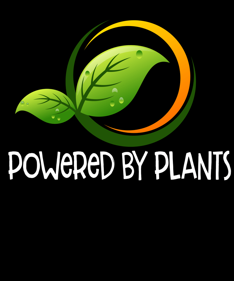 Vegan Png – Powered by plants graphic t-shirt design - Buy t-shirt designs