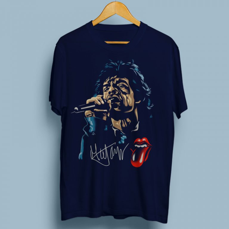 MICK JAGGER t shirt design template - Buy t-shirt designs