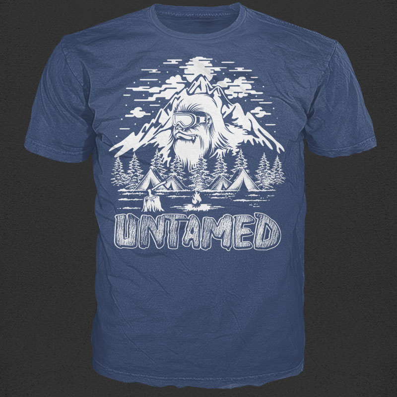 untamed vector shirt designs