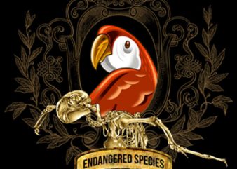 ENDANGERED SPECIES graphic t-shirt design