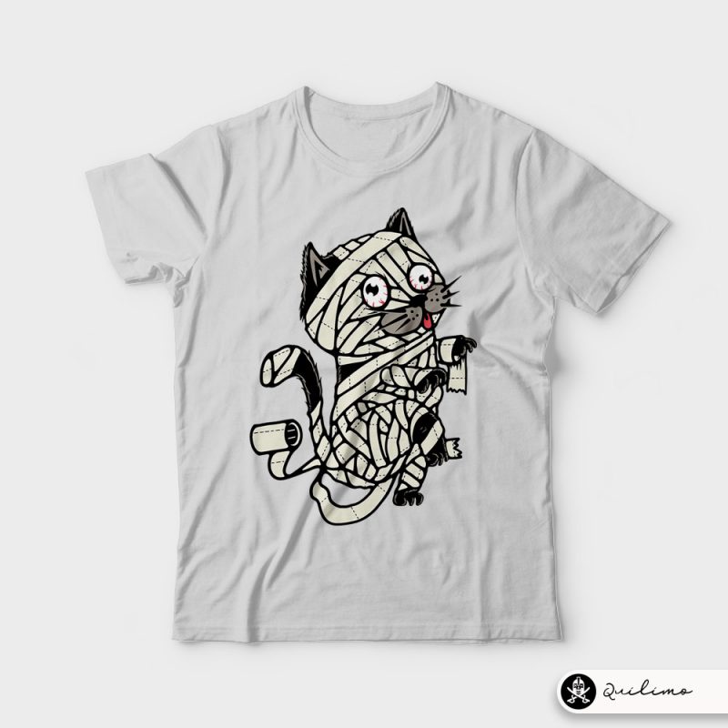 Mummy Cat tshirt designs for merch by amazon