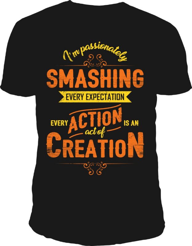 act of creation t-shirt design vector t shirt designs for print on demand