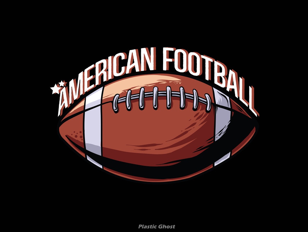 T shirt design play hard with american football Vector Image
