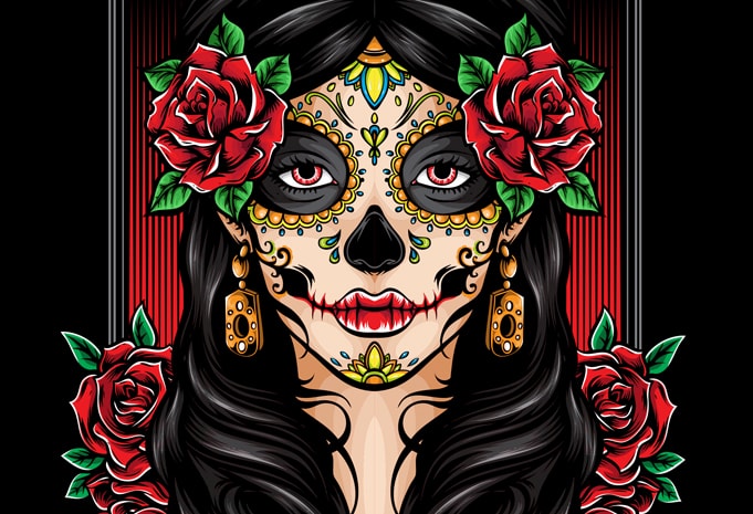 Dia de Muertos buy t shirt design artwork - Buy t-shirt designs