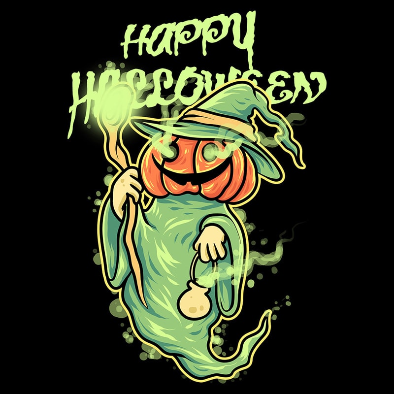 jack o wizard tshirt design - Buy t-shirt designs