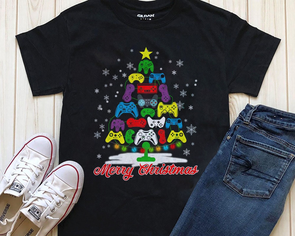 christmas gaming tshirt