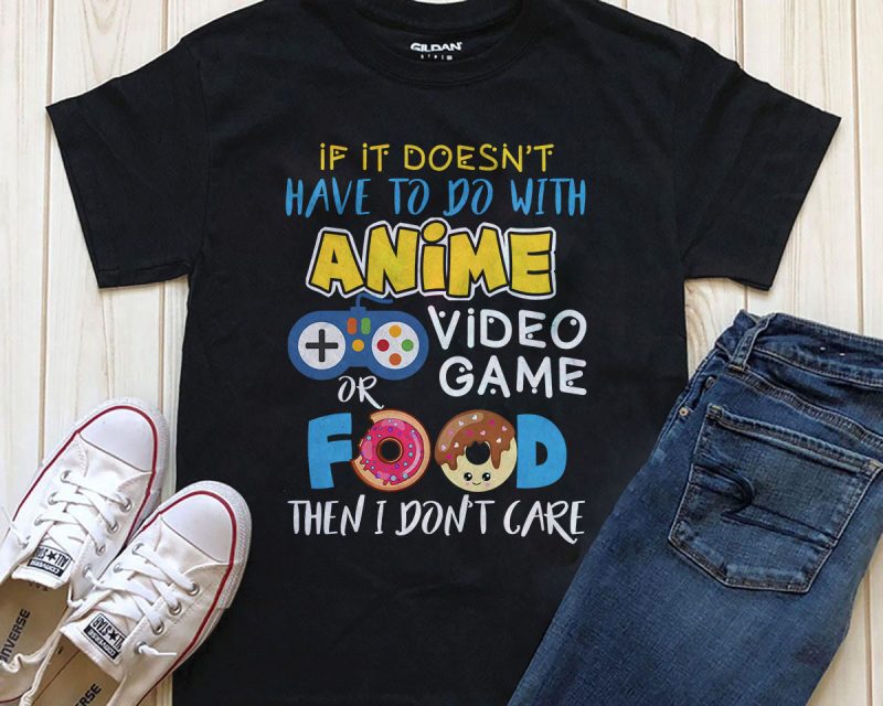 ANIME VIDEO GAME vector t shirt design