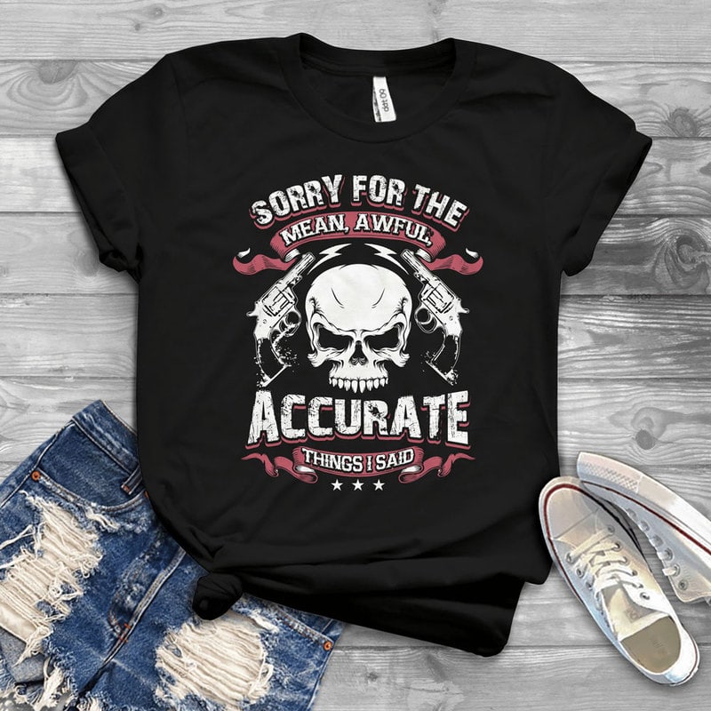 Funny Cool Skull Quote – T254 design for t shirt - Buy t-shirt designs