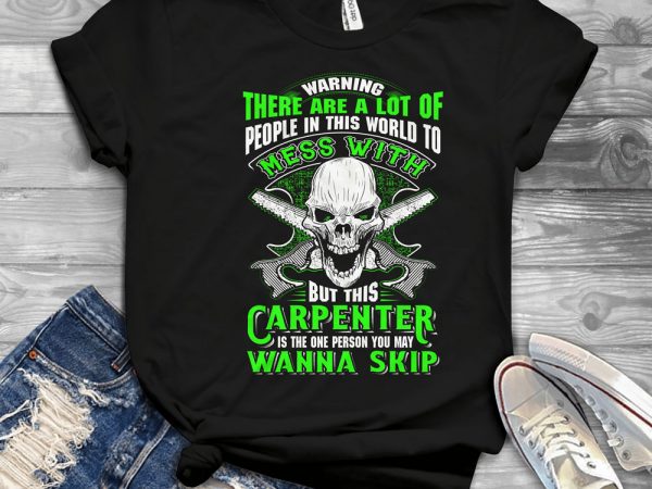 Funny cool skull quote – 1198 graphic t-shirt design