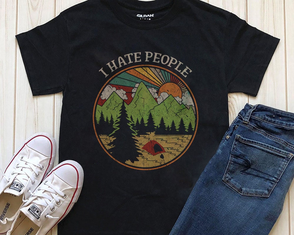 i hate people tee shirt