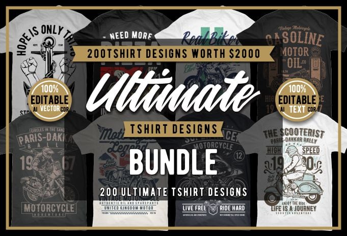 T Shirt Designs Bundle   Ultimate Designs