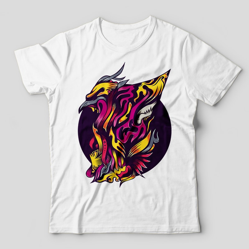 Eagle Zark vector t-shirt design template tshirt design for merch by amazon