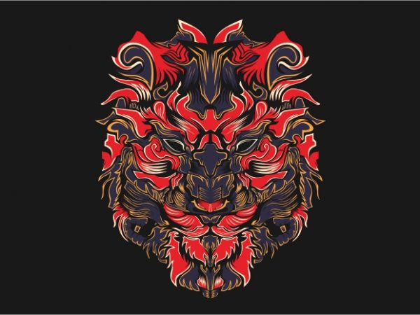 Lionz vector t-shirt design template