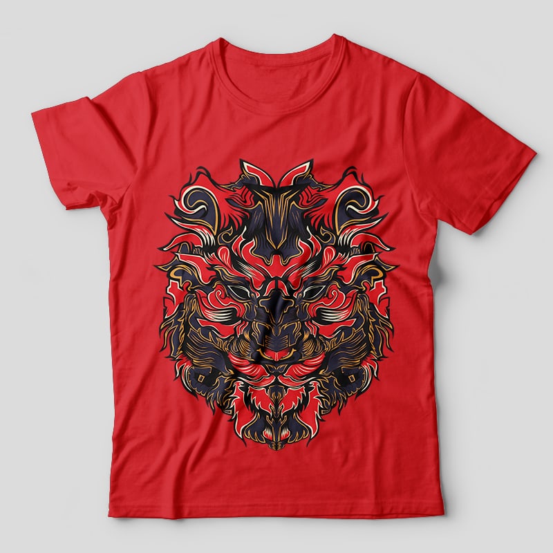 Lionz vector t-shirt design template - Buy t-shirt designs