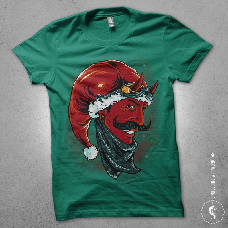 devil santa Graphic t-shirt design buy t shirt design