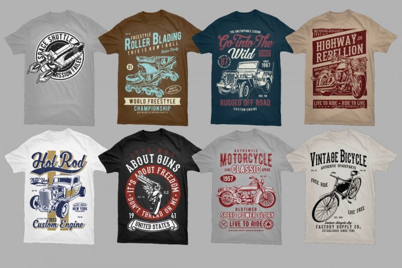 500 Tshirt Designs BUNDLE - Thefancydeal