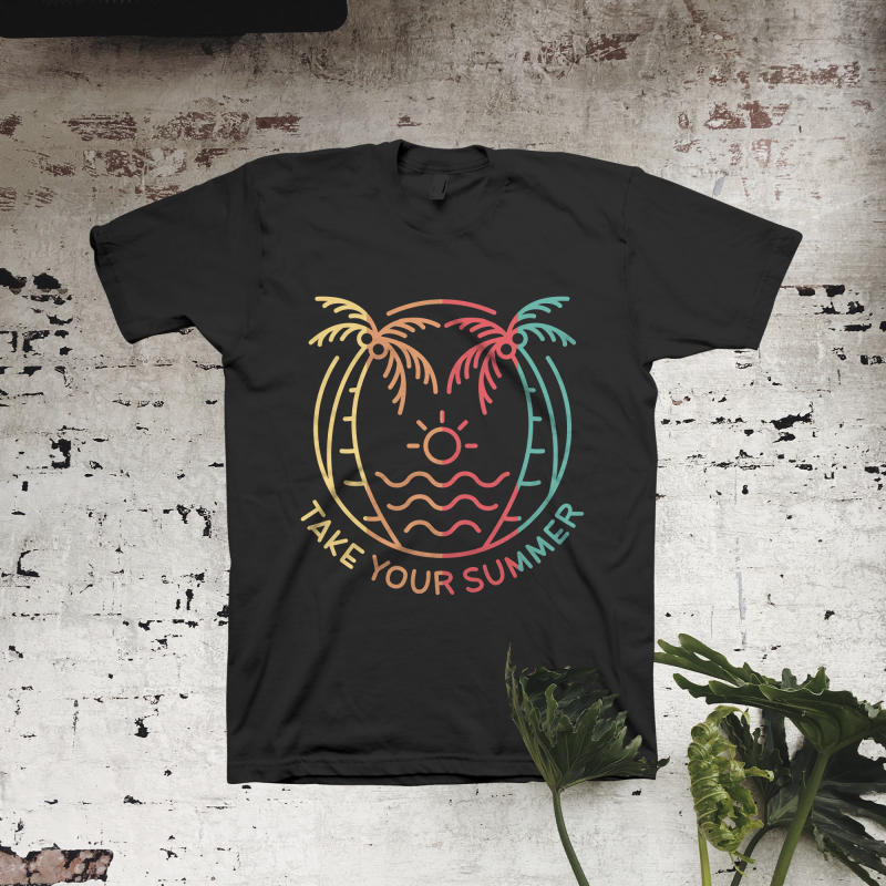 Take Your Summer t-shirt designs for merch by amazon