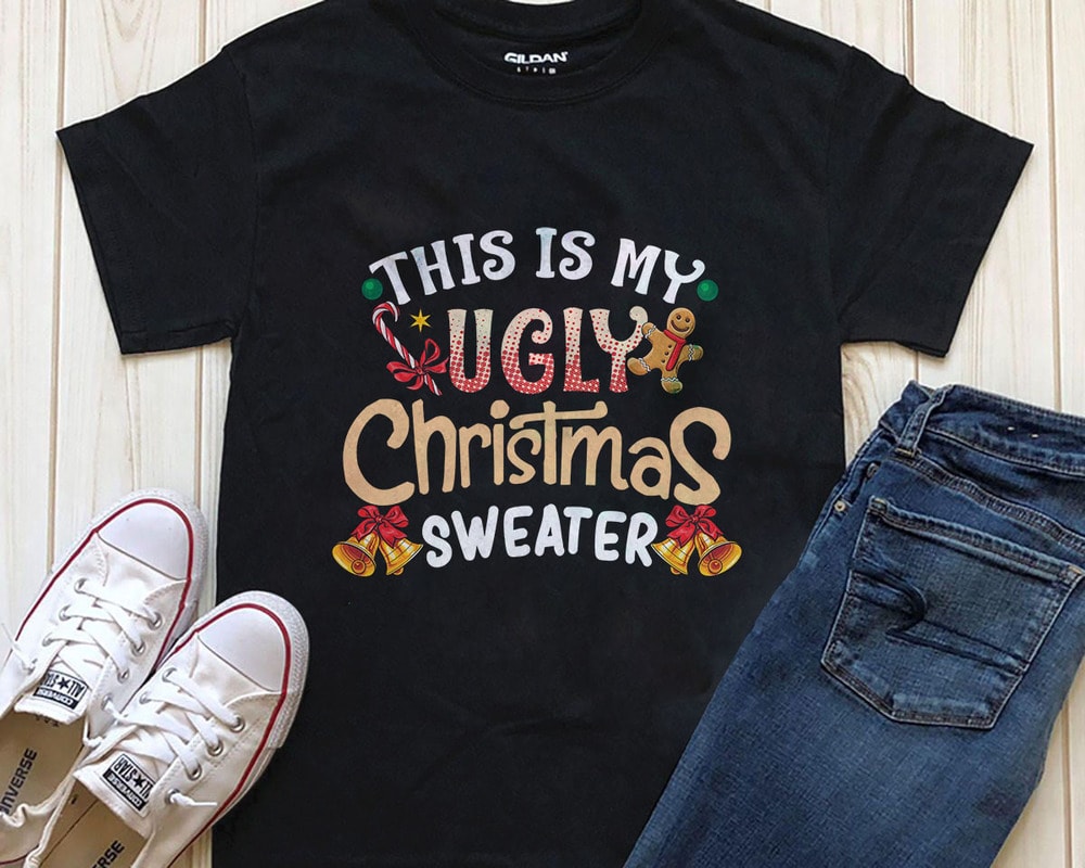 This is my ugly Christmas sweater PSD PNG files editable text shirt ...