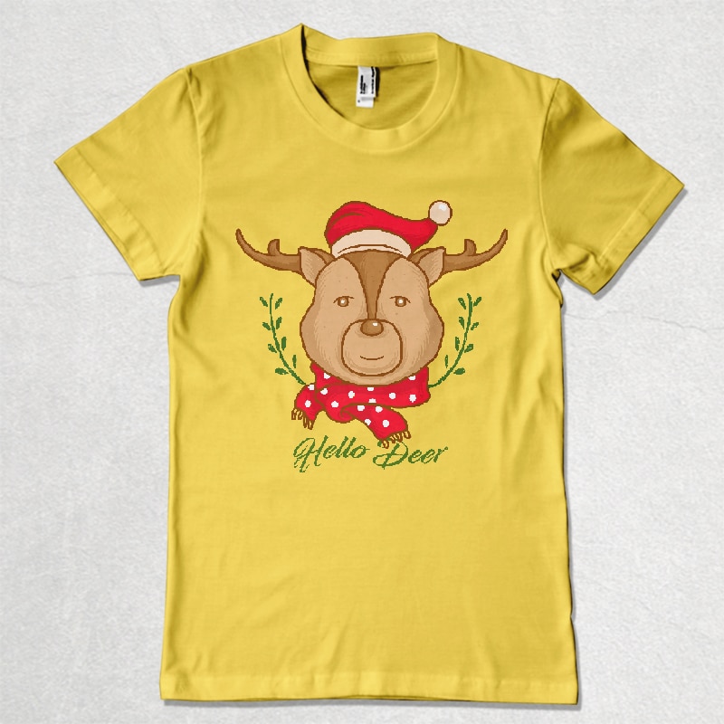 hello deer buy t shirt designs artwork