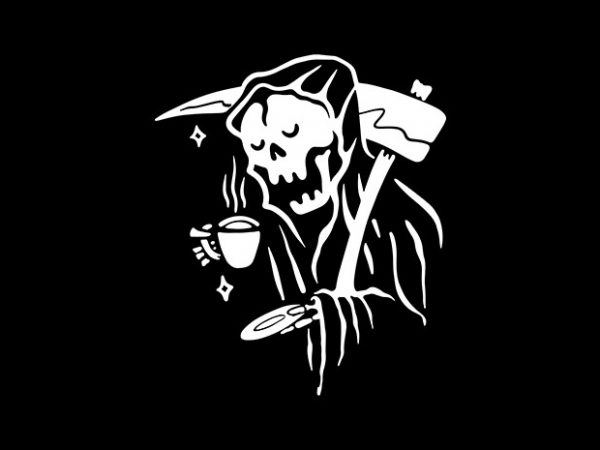 Coffee reaper t shirt design for purchase