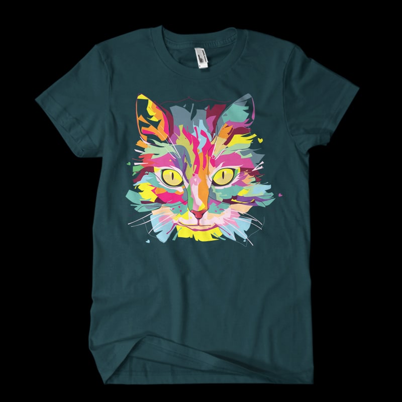 Cat Love Vector t-shirt design - Buy t-shirt designs